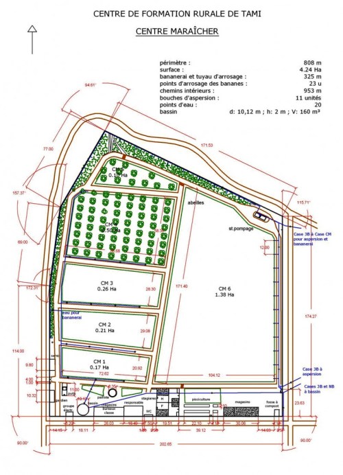plan centre maraicher de Tami