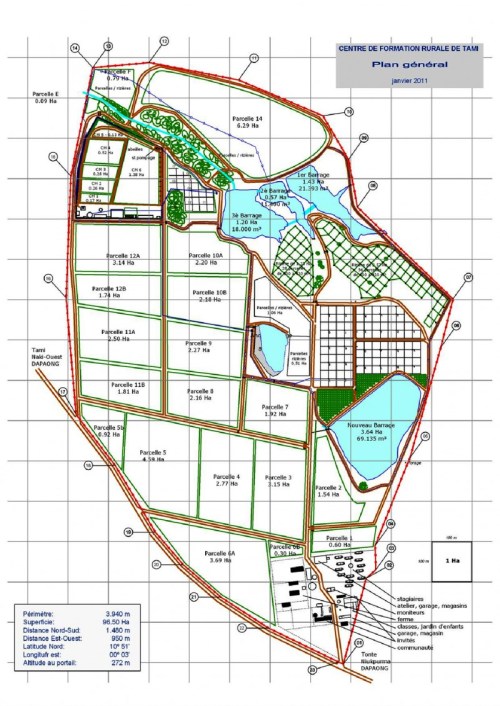 plan général du centre de Tami 2011